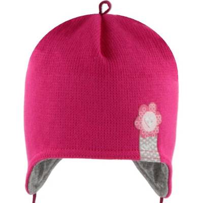 RDX dětská zimní vázací čepice 3713 fuxia