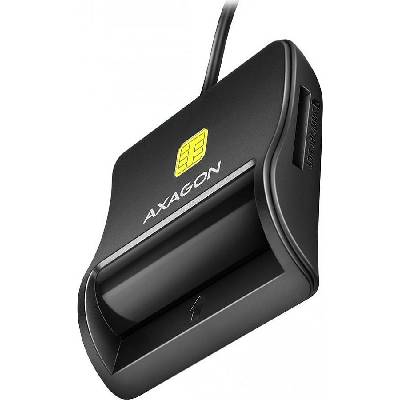 AXAGON čtečka kontaktních smart karet (eObčanka) / SD,MicroSD,SmartCard,SIM / CRE-SM3SD / USB 2.0 / 1,3m