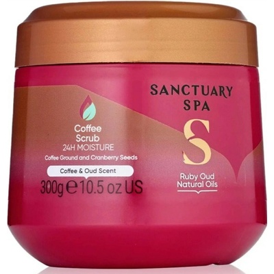 Sanctuary Spa Ruby Oud kávový telový peeling 300 ml