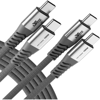 O2 200921 USB-C/USB-C100W Nylon šedý