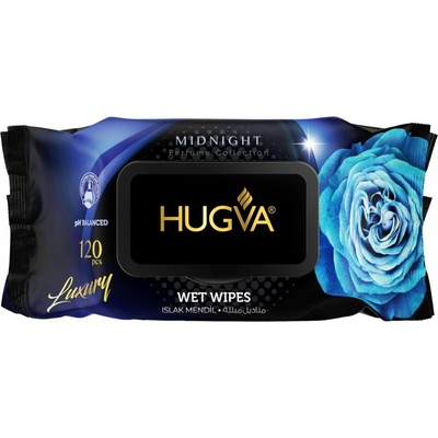 Hugva orientálne luxusné parfumované vlhčené obrúsky Midnight 120 ks