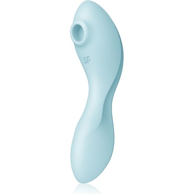 Satisfyer Curvy TRINITY 5+ вибратор със стимулиране на клитора Blue 16, 4 см