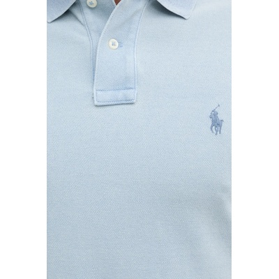 Ralph Lauren Памучна тениска с яка Polo Ralph Lauren в синьо с изчистен дизайн 710970582 (710970582)