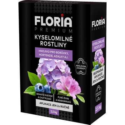 AGRO FLORIA PREMIUM Hnojivo pre kyslomilné rastliny 2,5 kg