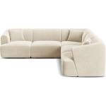 Cosmopolitan Design Бежов кадифен ъглов диван Campi - Cosmopolitan Design (COS_COR_120_F1_CAMPI1)