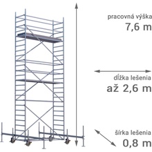 RUX MOBILO 800 7,6 m 180 cm