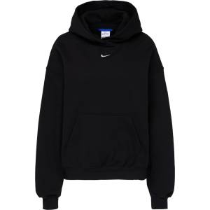 Nike Дамски пуловер Nike Women's Studio Fleece MW Oversize Pullover Hoody Jumper - Total Black / Sail (117-4039-0313)