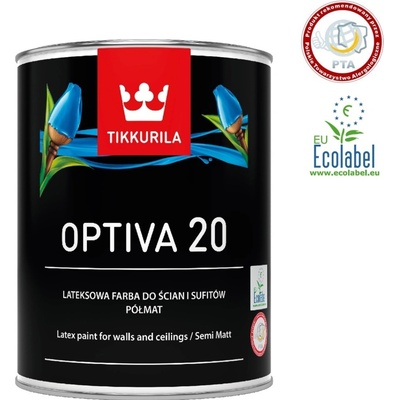 Tikkurila Optiva 20 Semi Matt 9 l Bílá