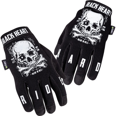 Black Heart Bastard Skull black