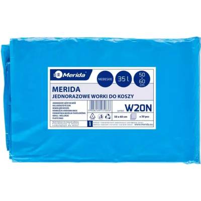 Merida sáčky LDPE 25µm 35l 50ks modré