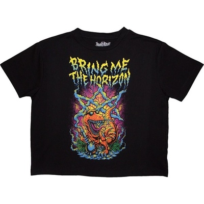 Bring Me The Horizon Smoking Dinosaur Black S Дамски Риза (BMTHCT98LB01)