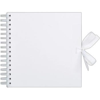 WEST DESIGN Album kroužkové bílé se stuhou 200g/m2, 42 listů 30x30cm