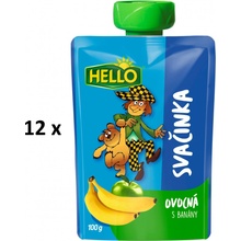 Hello ovocná desiata vrecko banán 12 x 100 g