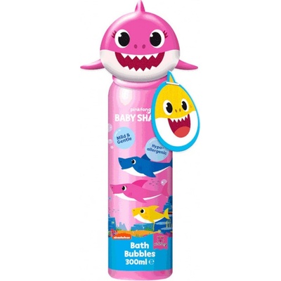 Pinkfong Baby Shark pena do kúpeľa + hračka ružová 300 ml