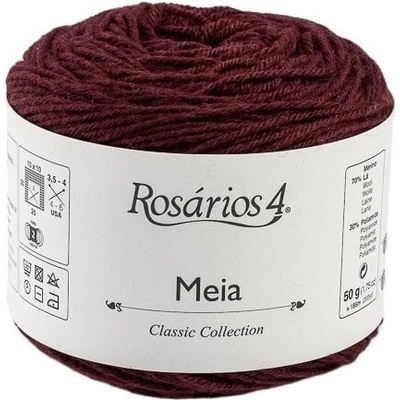 Rosários 4 Meia 21 Bordeaux Плетива прежда (7081602101)