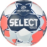 Select Хандбална топка Select Ultimate EHF Европейска лига Replica V26 синьо/червено размер 3