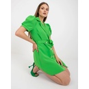 Elegantní šaty s knoflíky DHJ-SK-A6311.39 Light Green