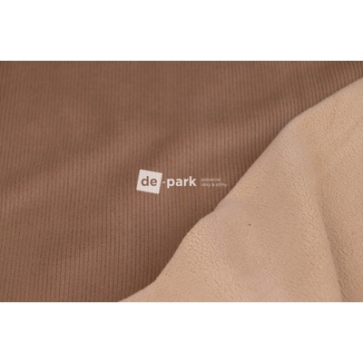 de-park Úplet - Manšestr s fleecem - cappuccino