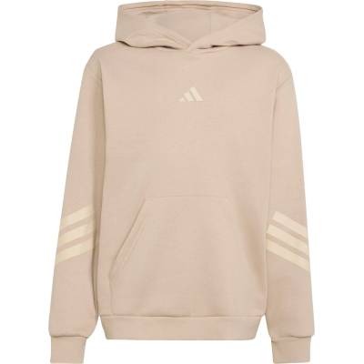 Adidas Детски суичър adidas Kid's Future Icons 3 Stripes Oversized Hoodie - Khaki Three / Crystal Linen - размер 128 (EU) (704-6492-0311)
