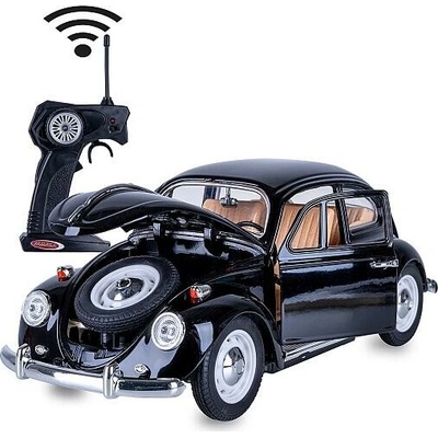 Jamara VW Beetle RC Diecast černé 27MHz s manuálním otevíráním dveří 1:18