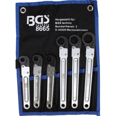 BGS technic Súprava račňových kľúčov na potrubie 6 ks BGS 8665
