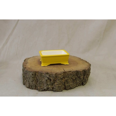 Yixing keramická miska Žlutá 10 x 8 x 4 cm