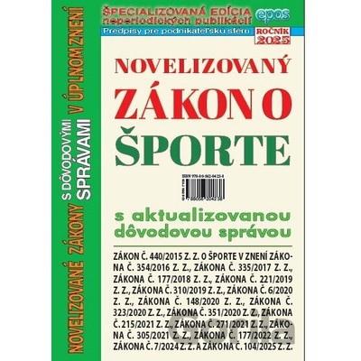 Novelizovaný zákon o športe 9/2025