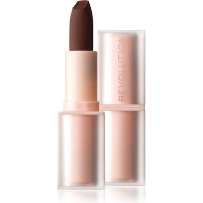 Revolution Beauty Lip Allure Soft Satin Lipstick Кремообразно червило със сатенено покритие цвят Stiletto Brown 3, 2 гр