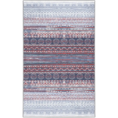 Mila Home Лилаво-сив килим подходящ за пране 80x150 cm Vintage Stripe - Mila Home (HKC-DikHali-130-80x150)