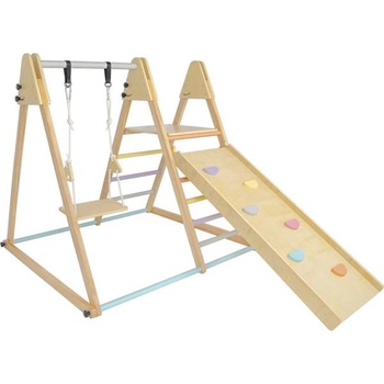 2Kids Toys Дървен комплект за игра с пързалка