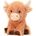 Keel Toys Плюшена играчка Keel Toys Keeleco - Кафява рунтава крава, 25 cm (SE1778)