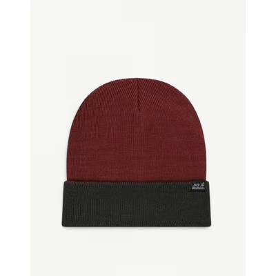 Jack Wolfskin Ribbed Beanie Red