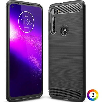 Motorola Moto G8 Power Удароустойчив Carbon Fiber Калъф и Протектор