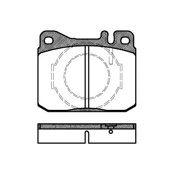 Sada brzdových platničiek kotúčovej brzdy REMSA 0010.40