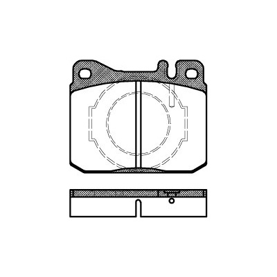 Sada brzdových platničiek kotúčovej brzdy REMSA 0010.40
