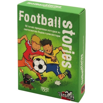 Simetro Books Настолна игра за двама Black Stories Junior: Football Stories - детска