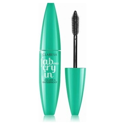 Claresa fab even cryin Waterproof Deep Black vodeodolná maskara 12 ml