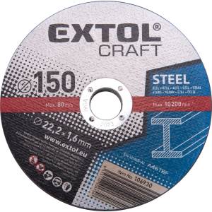 Extol CRAFT дискове за рязане на метал, 5 бр. , O 150x1.6x22.2 мм 106930 (106930)