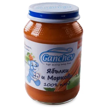 Image 1 of Ганчев пюре 100% плод ябълки и моркови