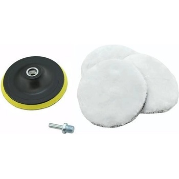 Compass Leštící kotouče sada 3 ks s unašečem 12 cm