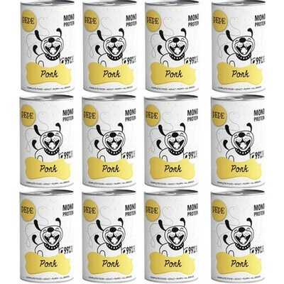 Paka Zwierzaka Pepe Adult Pork 99% 12 x 400 g