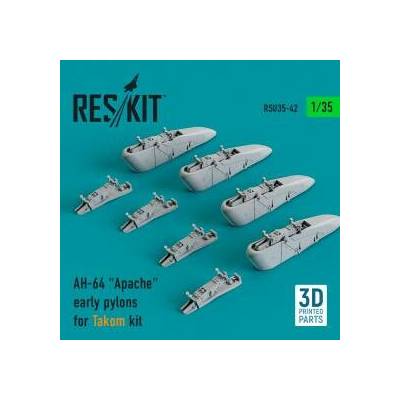 Takom Reskit AH-64Apache early pylons for kit 3D Printed 1:35