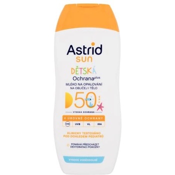 Astrid Sun Kids Face and Body Lotion SPF50 детски водоустойчив слънцезащитен лосион за тяло и лице 200 ml