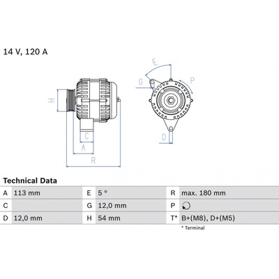 Alternátor BOSCH 0 986 083 300