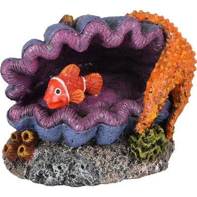 Flamingo Leto mušle s rybou 12 x 8 x 9 cm