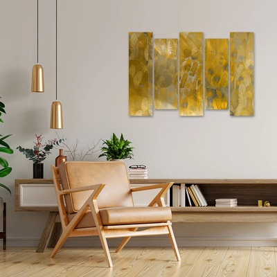 Art gift Декоративен панел за стена Златни пера