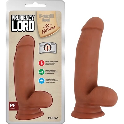 Пенис дилдо с тестиси, похотлив лорд, 17, 5см. - Pruriency Lord Latin (CHISA00288)