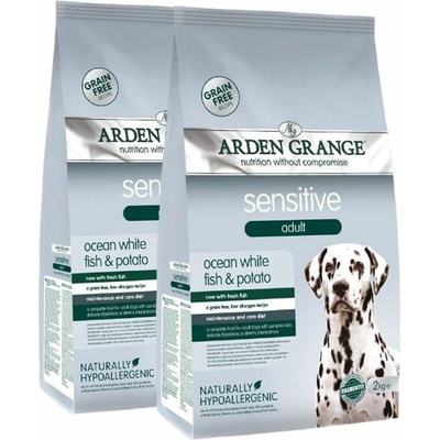 Arden Grange Sensitive Adult Ocean White Fish and Potato 2 x 12 kg