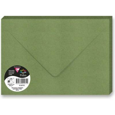 Barevná obálka Clairefontaine C5 120 g [1 ks] Varianta: zemitá zelená