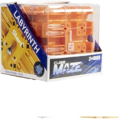 Etastra Maze Cube 3 x 3 Labyrinth oranžová